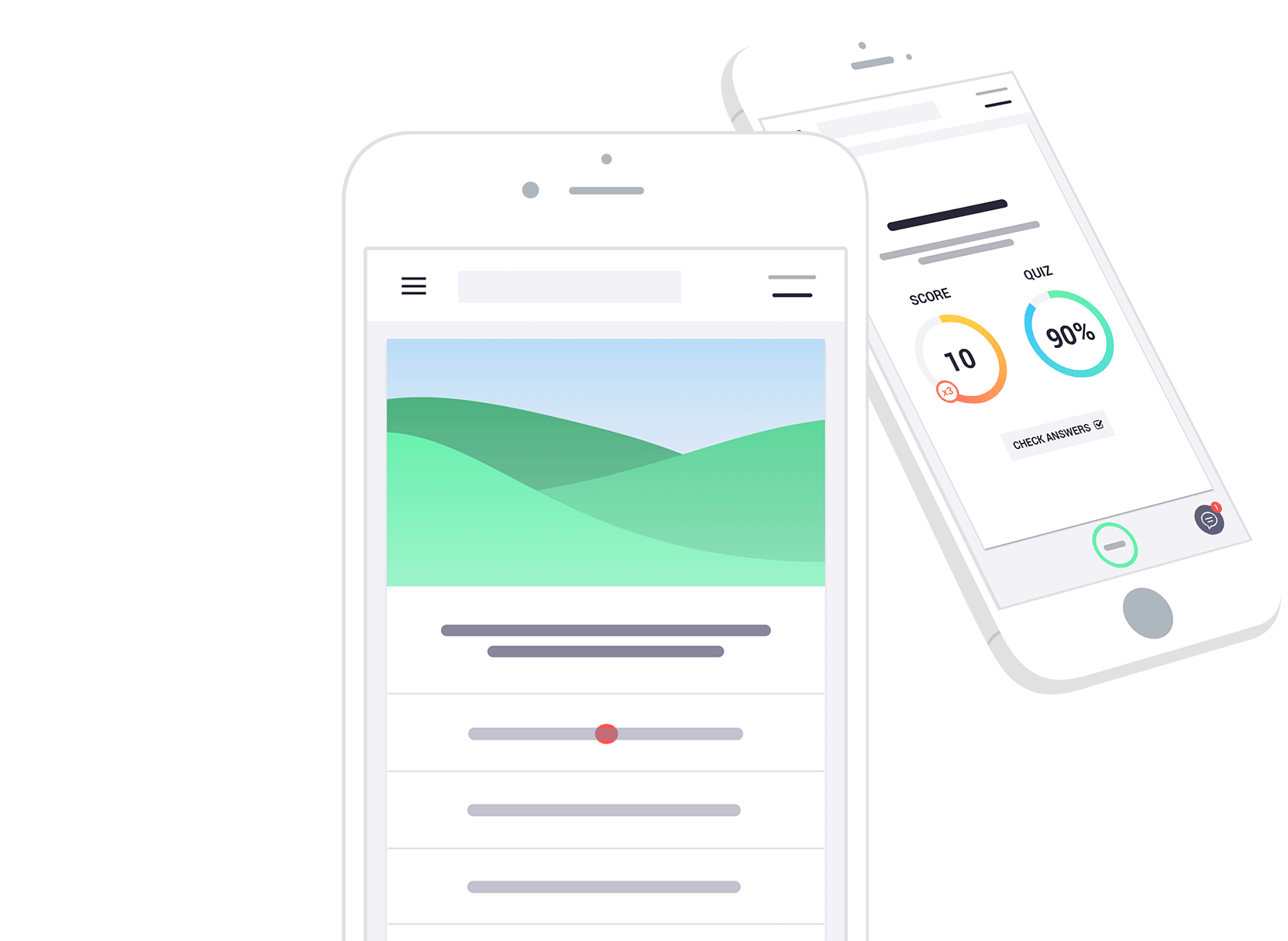 Brandacademy Training Engagement App Mobile Quiz Slide animation